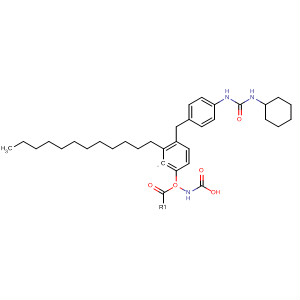 Carbamic acid, [4-[[4-[[(cyclohexylamino)carbonyl]amino]phenyl]methyl]phenyl]-, dodecyl ester