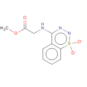 Molecular Structure of 118463-52-8 (Glycine, N-(1,1-dioxido-2H-1,2,3-benzothiadiazin-4-yl)-, methyl ester)