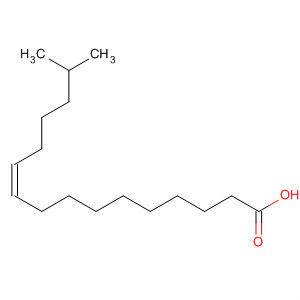 Molecular Structure of 119375-06-3 (10-Hexadecenoic acid, 15-methyl-, (10Z)-)