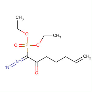 Molecular Structure of 119407-24-8 (Phosphonic acid, (1-diazo-2-oxo-6-heptenyl)-, diethyl ester)