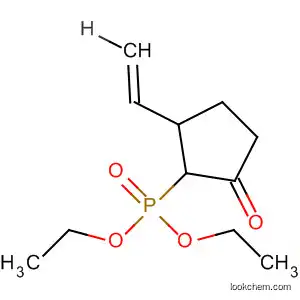 Phosphonic acid, (2-ethenyl-5-oxocyclopentyl)-, diethyl ester, trans-
