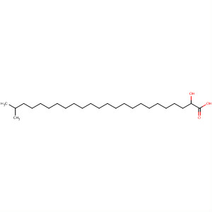 Molecular Structure of 120903-52-8 (Tetracosanoic acid, 2-hydroxy-23-methyl-)
