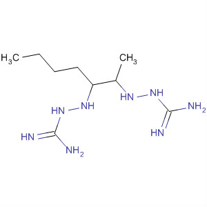 Molecular Structure of 121564-01-0 (Hydrazinecarboximidamide,
2,2'-(1-butyl-2-methyl-1,2-ethanediylidene)bis-)