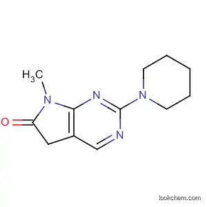 Molecular Structure of 122112-77-0 (6H-Pyrrolo[2,3-d]pyrimidin-6-one,
5,7-dihydro-7-methyl-2-(1-piperidinyl)-)