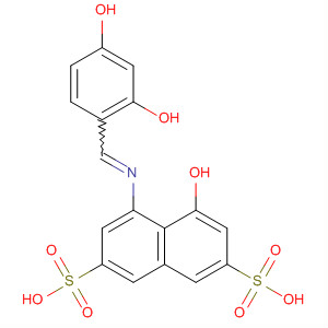 Molecular Structure of 125552-97-8 (2,7-Naphthalenedisulfonic acid,
4-[[(2,4-dihydroxyphenyl)methylene]amino]-5-hydroxy-)