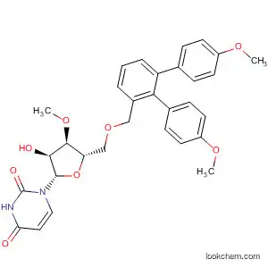 Molecular Structure of 127212-40-2 (Uridine, 5'-O-[bis(4-methoxyphenyl)phenylmethyl]-3'-O-methyl-)