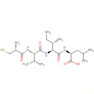 Molecular Structure of 133824-32-5 (L-Leucine, L-cysteinyl-L-valyl-L-isoleucyl-)