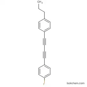 Molecular Structure of 145698-29-9 (Benzene, 1-[4-(4-fluorophenyl)-1,3-butadiynyl]-4-propyl-)