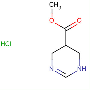 Molecular Structure of 146422-21-1 (5-Pyrimidinecarboxylic acid, 1,4,5,6-tetrahydro-, methyl ester,
monohydrochloride)