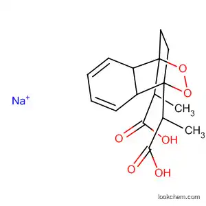 Molecular Structure of 148529-08-2 (1,4-Ethano-2,3-benzodioxin-1,4-dipropanoic acid, monosodium salt)