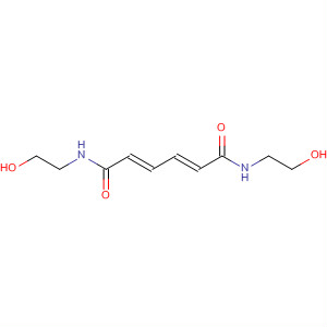 Molecular Structure of 150050-18-3 (2,4-Hexadienediamide, N,N'-bis(2-hydroxyethyl)-, (E,E)-)
