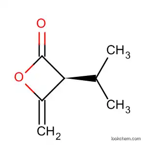 Molecular Structure of 151593-47-4 (2-Oxetanone, 3-methylene-4-(1-methylethyl)-, (S)-)