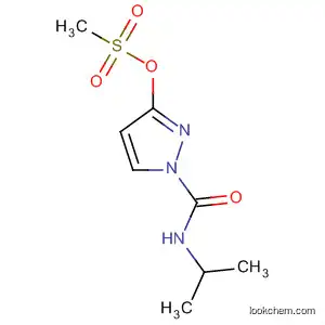 Molecular Structure of 153494-37-2 (1H-Pyrazole-1-carboxamide, N-(1-methylethyl)-3-[(methylsulfonyl)oxy]-)