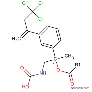 Molecular Structure of 154665-20-0 (Carbamic acid,
methyl[[3-(3,3,3-trichloro-1-methylenepropyl)phenyl]methyl]-, methyl
ester)