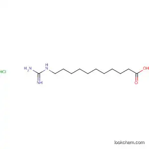 Molecular Structure of 155055-18-8 (Undecanoic acid, 11-[(aminoiminomethyl)amino]-, monohydrochloride)