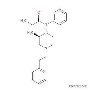 Molecular Structure of 155320-02-8 (Propanamide,
N-[(3R,4R)-3-methyl-1-(2-phenylethyl)-4-piperidinyl]-N-phenyl-)