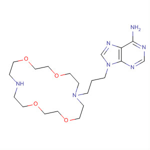 Molecular Structure of 156488-53-8 (9H-Purin-6-amine,
9-[3-(1,4,10,13-tetraoxa-7,16-diazacyclooctadec-7-yl)propyl]-)