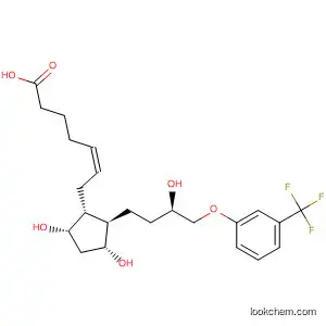 Molecular Structure of 157283-58-4 (5-Heptenoic acid,
7-[(1R,2R,3R,5S)-3,5-dihydroxy-2-[(3R)-3-hydroxy-4-[3-(trifluoromethyl)
phenoxy]butyl]cyclopentyl]-, (5Z)-)