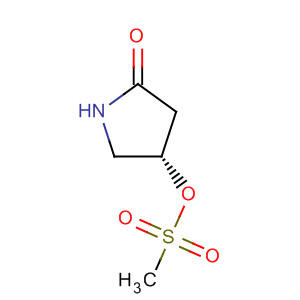 Molecular Structure of 157429-40-8 (2-Pyrrolidinone, 4-[(methylsulfonyl)oxy]-, (4S)-)