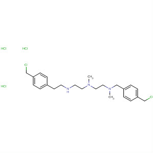 Molecular Structure of 159929-97-2 (1,2-Ethanediamine,
N-[[4-(chloromethyl)phenyl]methyl]-N'-[2-[[[4-(chloromethyl)phenyl]methyl
]methylamino]ethyl]-N,N'-dimethyl-, trihydrochloride)