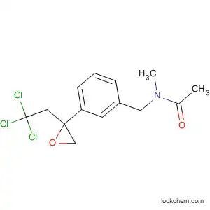 Molecular Structure of 160352-47-6 (Acetamide,
N-methyl-N-[[3-[2-(2,2,2-trichloroethyl)oxiranyl]phenyl]methyl]-)