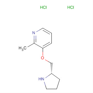 Molecular Structure of 161416-61-1 (Pyridine, 2-methyl-3-[(2S)-2-pyrrolidinylmethoxy]-, dihydrochloride)