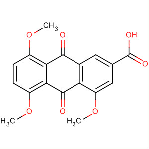 Molecular Structure of 161802-05-7 (2-Anthracenecarboxylic acid, 9,10-dihydro-4,5,8-trimethoxy-9,10-dioxo-)