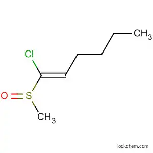 Molecular Structure of 161957-13-7 (1-Hexene, 1-chloro-1-(methylsulfinyl)-, (Z)-)