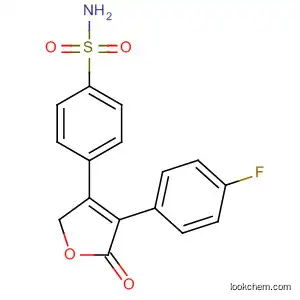 Molecular Structure of 162012-33-1 (Benzenesulfonamide, 4-[4-(4-fluorophenyl)-2,5-dihydro-5-oxo-3-furanyl]-)