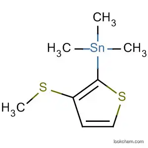 Molecular Structure of 163015-15-4 (Stannane, trimethyl[3-(methylthio)-2-thienyl]-)
