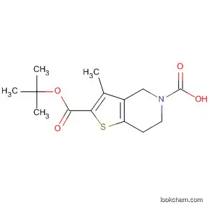 Molecular Structure of 165947-49-9 (Thieno[3,2-c]pyridine-2,5(4H)-dicarboxylic acid, 6,7-dihydro-3-methyl-,
5-(1,1-dimethylethyl) ester)