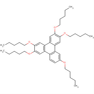 Molecular Structure of 166332-34-9 (Triphenylene, 2,3,6,7,10-pentakis(pentyloxy)-)