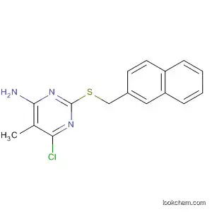 Molecular Structure of 166752-12-1 (4-Pyrimidinamine, 6-chloro-5-methyl-2-[(2-naphthalenylmethyl)thio]-)