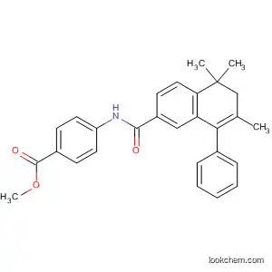 Molecular Structure of 166977-39-5 (Benzoic acid,
4-[[(5,6-dihydro-5,5,7-trimethyl-8-phenyl-2-naphthalenyl)carbonyl]amino]
-, methyl ester)