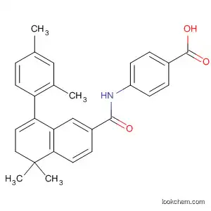 Molecular Structure of 166977-54-4 (Benzoic acid,
4-[[[8-(2,4-dimethylphenyl)-5,6-dihydro-5,5-dimethyl-2-naphthalenyl]carb
onyl]amino]-)