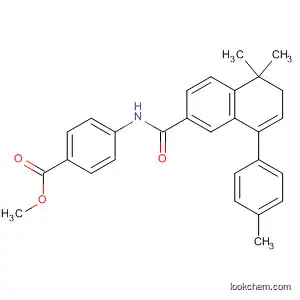 Molecular Structure of 166977-55-5 (Benzoic acid,
4-[[[5,6-dihydro-5,5-dimethyl-8-(4-methylphenyl)-2-naphthalenyl]carbonyl
]amino]-, methyl ester)
