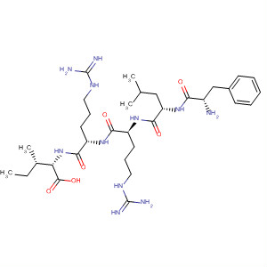 Molecular Structure of 166984-16-3 (L-Isoleucine, L-phenylalanyl-L-leucyl-L-arginyl-L-arginyl-)