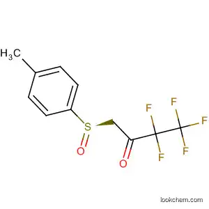 Molecular Structure of 167010-73-3 (2-Butanone, 3,3,4,4,4-pentafluoro-1-[(R)-(4-methylphenyl)sulfinyl]-)