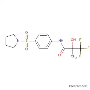 Molecular Structure of 167156-14-1 (Propanamide,
3,3,3-trifluoro-2-hydroxy-2-methyl-N-[4-(1-pyrrolidinylsulfonyl)phenyl]-)