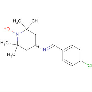 Molecular Structure of 167171-23-5 (1-Piperidinyloxy,
4-[[(4-chlorophenyl)methylene]amino]-2,2,6,6-tetramethyl-)