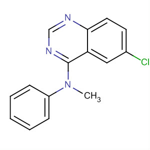 Molecular Structure of 167410-60-8 (4-Quinazolinamine, 6-chloro-N-methyl-N-phenyl-)
