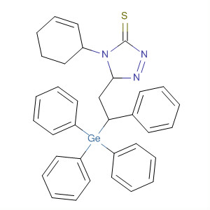 3H-1,2,4-Triazole-3-thione, 2,4-dihydro-4-phenyl-5-[2-phenyl-2-(triphenylgermyl)ethyl]-