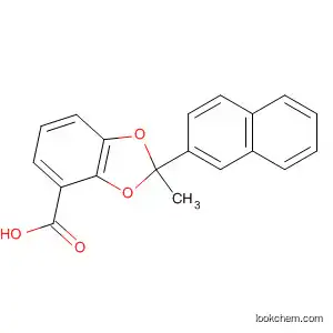 Molecular Structure of 168032-04-0 (1,3-Benzodioxole-4-carboxylic acid, 2-methyl-2-(2-naphthalenyl)-)