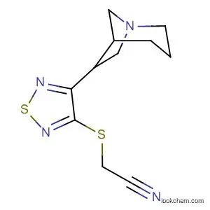 Acetonitrile, [[4-(1-azabicyclo[3.2.1]oct-6-yl)-1,2,5-thiadiazol-3-yl]thio]-,
exo-