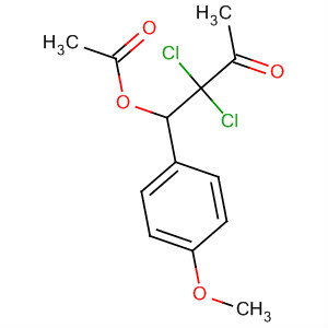 2-Butanone, 4-(acetyloxy)-3,3-dichloro-4-(4-methoxyphenyl)-