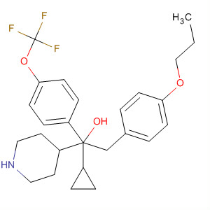 4-Piperidinemethanol, a-cyclopropyl-1-[(4-propoxyphenyl)methyl]-a-[4-(trifluoromethoxy)phenyl ]-