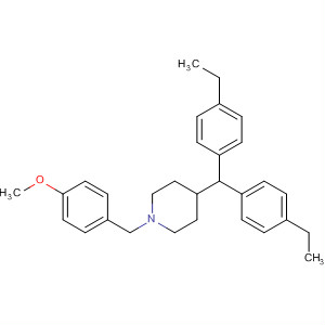 Piperidine, 4-[bis(4-ethylphenyl)methyl]-1-[(4-methoxyphenyl)methyl]-