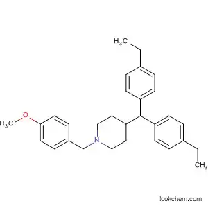 Molecular Structure of 169610-32-6 (Piperidine, 4-[bis(4-ethylphenyl)methyl]-1-[(4-methoxyphenyl)methyl]-)