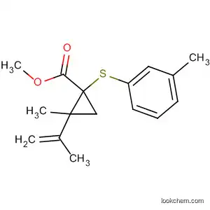 Cyclopropanecarboxylic acid,
2-methyl-2-(1-methylethenyl)-1-[(3-methylphenyl)thio]-, methyl ester, cis-