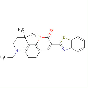 2H-Pyrano[2,3-f]quinolin-2-one, 3-(2-benzothiazolyl)-7-ethyl-7,8,9,10-tetrahydro-10,10-dimethyl-